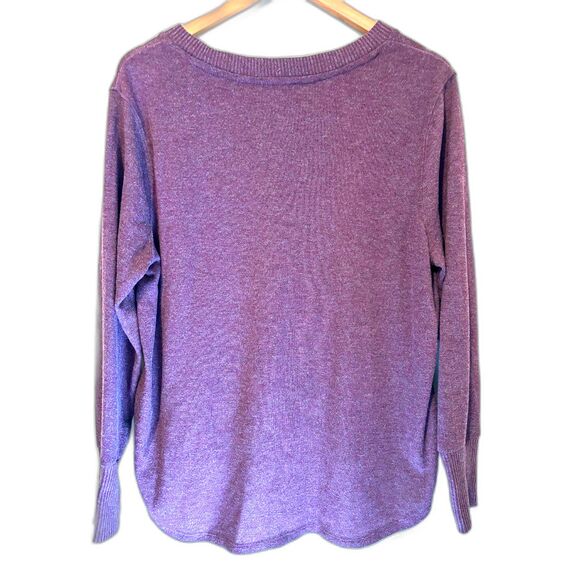 Women's Heather NINE WEST Soft Long Sleeve Sweater, XXL - Picture 3 of 7